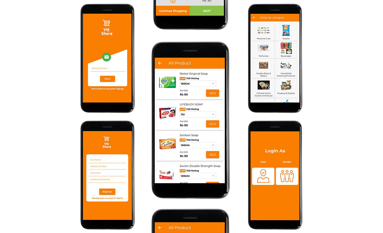 create grocery delivery app